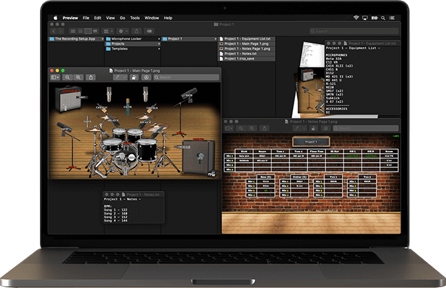 Maintain a consistent log for all your recording sessions with the list of microphones, their placement and the instrument tables